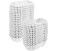 VICASKY Caissettes à Pâtisserie en Papier Alimentaire Blanc, Résistantes la Graisse la Chaleur, Format Rectangulaire, Lot de 1000 Pièces, pour Cupcakes, Muffins et Présentation