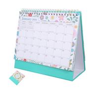 VICASKY Calendrier de Table 2026-2027 Compact en Papier pour Bureau | Planification 18 Mois, Pages Quotidiennes Détachables, Format Mini Portable, Usage Maison et Bureau