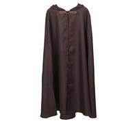 VICASKY Cape Médiévale à Capuche pour Hommes Ambiance Halloween, Costume | Tissu Doux Couleur Coffee, Effet Décoratif Soigné, pour Soirée Costumée et Halloween, Style Unique