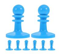 VICASKY Capuchons Anti-Tonnerre Stabilité Améliorée 8 Pièces Accessoires de Remplacement Robustes pour Poteaux de Tente en Plastique Bleu pour Tentes et Auvents de Camping en Extérieur