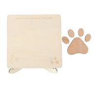 VICASKY Carte de Condoléances Bois pour Perte Un Chien Plaque Commémorative pour Animaux de Compagnie Décédés Cadeau Souvenir pour Femmes Suite Décès Un Animal