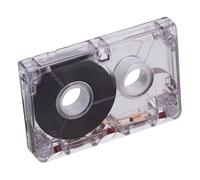 VICASKY Cassette Audio Enregistrable Transparente pour Enregistrements DIY Messages Musicaux et Interviews Bande Magnétique pour Projets Personnels et Souvenirs Vintage