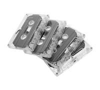 VICASKY Cassettes Audio Vierges 30 Minutes Ensemble de 4 avec Étuis Rigides pour Enregistrement de Messages Personnalisés et Appréciation Musicale Rétro pour Adultes