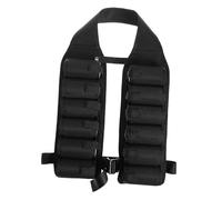 VICASKY Ceinture à Bière Oxford en Tissu Oxford Noir Grosse Capacité de 12 Poches et Poche Zippée, Facile à Transporter pour Voyages de Camping et Sorties la Plage