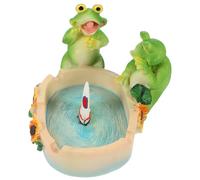 VICASKY Cendrier de Table en Résine Grenouille, Cendrier Domestique Compact et Résistant, Usage Bureau ou Salon, Ornement Unique pour Décoration Intérieure ou Extérieure