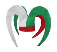 VICASKY Chapeau de Clown Triangulaire en Feutre Mexicain, Serrage-tête Décoratif Léger Taille Unique pour Fêtes, Carnaval et Soirées à Thème, Accessoires de Clown pour Adultes