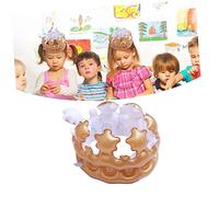 VICASKY Chapeau de couronne royale pour garçons et filles Couronne d'anniversaire gonflable pour garçons et filles Chapeau de couronne gonflable Jouet de couronne gonflable