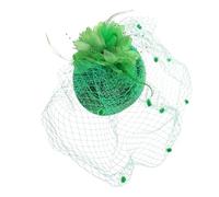 VICASKY Chapeau De Thé Vintage à Voile Vert Mini-chapeau Fascinateur Saint-patrick Pour Femme Et Fille Accessoires De Fête Barrette