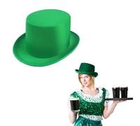 VICASKY Chapeau Décoratif Vert Saint-patrick pour Fête et Carnaval | Non Tissé, Design Simple et Élégant, pour Adulte, Accessoires Photo, Ambiance Festive