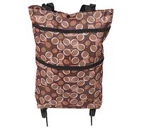 VICASKY Chariot De Courses Pliable à roulettes Robuste Grosse Capacité en Tissu Résistant Panier D'épicerie Léger pour Courses Et Lessive Usage Quotidien Pliable Et Portable