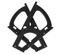 VICASKY Charnières de Rechange en Acier Inoxydable pour Étagère à Chaussures Seul Niveau, Mécanisme Rabattable Noir, Accessoires pour Meuble de Rangement Chaussures, Optimisation Espace