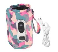 VICASKY Chauffe-biberon Numérique Portable Pour Bébé, Réglable 5 Vitesses, Enveloppe Isotherme Résistante Pour Biberon, Adapté Voyage Et Extérieur, Câble Usb, Camouflage Rose