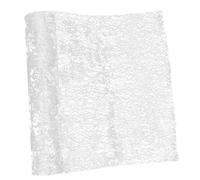 VICASKY Chemin de Table Argenté Maille Polyester Métallisée pour Décoration de Fête Mariage et Banquet Résistant et Personnalisable