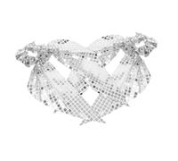 VICASKY Chouchou à Cheveux Élégant avec Ruban à Paillettes Charmant Support de Queue de Cheval avec Nœud pour Filles Bandeau Extensible Ensemble Accessoires pour Cheveux