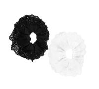 VICASKY Chouchous en Dentelle Surdimensionnés 2Pcs Élastiques à Cheveux Élégants Accessoires Mode pour Variées Ajustement Confortable