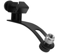 VICASKY Clip Micro de Batterie Antichoc en Alliage Résistant à L'usure pour Microphone Noir, Support Réglable pour Industrie Musicale