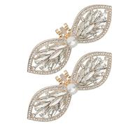 VICASKY Clips Accessoires Chaussures Hauts pour en de Alliage Talons Zinc Or Brillants Élégants et Amovibles de Mariage et Engagements pour Décorations