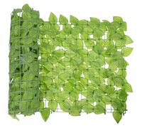 VICASKY Clôture Imitation Rotin 1 Panneau en Plastique Solide Feuillage Artificiel pour Décoration de Jardin et Balcon, Protection Le Vent Bruit