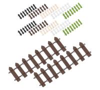 VICASKY Clôture Miniature en Bois 15 Pièces Bordure Paysagère Petite Taille pour Jardin Micro-Paysage et Maison de Poupée Décor Extérieur Naturel pour Projets DIY et Artisanat Créatif