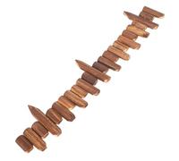 VICASKY Clôture Paysagère en Bois Traité Anti-Corrosion 10/15 CM Hauteur X 120 CM Longueur, Bordure de Pelouse Naturelle pour Jardin, Protection des Plantes et Délimitation Extérieure