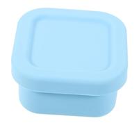 VICASKY Coffret Complément Alimentaire Couvercle Déjeuner Repas Micro-ondable Boîtes à Lunch Silicium Contenants Alimentaires Récipient De Stockage De Nourriture Gel De Silice Bleu