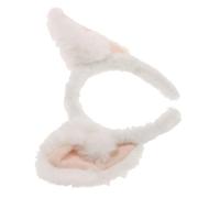 VICASKY coiffe oreilles de renard Couper Bound bandeau de renard poilu cerceau de cheveux pour fille joli -tête oreilles de renard bandeaux d'oreille d'animal Caches Peluche blanche