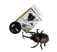 VICASKY Coléoptère Télécommandé Électrique Simulation Réaliste Plastique Résistant avec Roues pour Mouvement Cadeau Garçon Fille Amusant