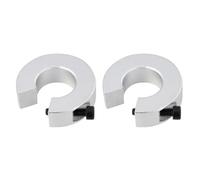 VICASKY Collier D'arrêt de Rail Linéaire Anneau de Fixation Précis et Facile à Utiliser Sbr en Alliage D'aluminium Argenté Lot de 2 Set de Set de Pièces pour Machines Cnc