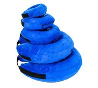 VICASKY Collier Gonflable Réglable pour Chien en PVC et Peluche, Collerette de Protection Post-opératoire pour Animaux, Prévient L'aggravation des Blessures Après Chirurgie