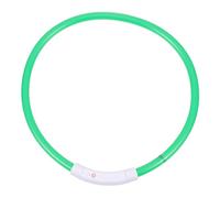 VICASKY Collier LED Rechargeable pour Chien Vert Lumineux USB Collerette Flexible Étanche pour Animaux Collier Clignotant Sécurité Et Décoration Festive