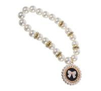 VICASKY Collier Perles pour Chiens Et Chats Bijoux Élégants pour Animaux De Compagnie Ajustable Et Confortable Design Chic pour Petits Animaux Finition De Haute Qualité