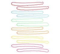 VICASKY Colliers Néon Plastique 12 Pièces 80 Cm Couleurs Vives et Solide pour Bal Masqué et Carnaval Années 70 80