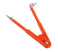 VICASKY Compas de Charpentier Rouge en Plastique et Métal pour Travail du Bois, Outil de Marquage de Précision pour Dessin de Cercles Exacts en Menuiserie