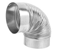 VICASKY Conduit de Cheminée Coudé en Acier Inoxydable Ø160Mm pour Poêles à Bois Tuyau de Poêle Résistant Haute Température Accessoire D’Échappement pour Chauffage Intérieur