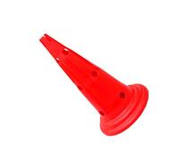 VICASKY Cône de Formation Sportif Rouge avec Trous Plot de Signalisation Renforcé Coupe Vent et Stable pour Entraînement Football Patinage et Obstacle Routier