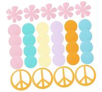 VICASKY Confettis Arc-en-Ciel en Carton 100 Pièces pour Décoration de Table Fête, Papier à Disperser pour Mariage Anniversaire Shower, Décorations Festives Colorées Odeur