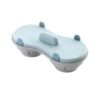 VICASKY Coquetier la Vapeur pour Micro-ondes en Pp Bleu, Cuiseur à Œufs Facile à Ranger, pour Petit Déjeuner Cuisine Maison, Moule Œuf Pratique et Solide