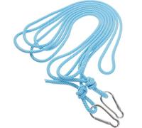 VICASKY Corde à Linge Extérieure Bleue 6mm X 10m Résistante à l'abrasion en Polyester Alliage de Zinc, Étendoir Portable pour Camping et Camping-Car