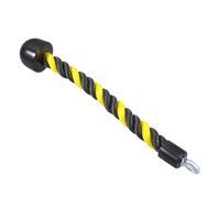 VICASKY Corde de Traction pour Biceps 38 Cm Noir-Jaune, Accessoire de Corde de Gym en Matériau Robuste, Poignée Simple pour Poulie, Entraînement Musculaire à Domicile Salle de Sport
