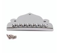VICASKY Cordier Triangulaire Plaqué Chrome Argenté pour Mandoline 8 Cordes avec Vis, Pièce de Rechange Fonctionnelle et Décoration pour Instrument de Musique