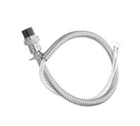 VICASKY Cordon D'alimentation en Métal Argenté Résistant Chaleur 8oz 3 Trous et Connexion Sécurisée pour Machine à Pop-corn pour Appareils Domestiques et Commerciaux