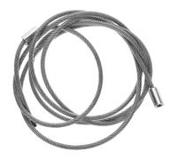 VICASKY Cordon de Remplacement pour Panier de Basket 4 Mm en Fil D’Acier Plastifié Boucle en Aluminium, Accessoire de Filet Solide pour Panier Basket Extérieur, Filetage de Remplacement