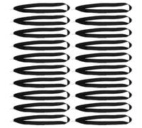 VICASKY Cordons Noirs pour Compétitions et Événements Sportifs Lot de 20 en Polyester avec Clips Surface Douce et Lisse, Légers à Porter pour Médailles de Récompense