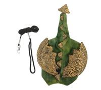 VICASKY Costume de Dinosaure en Peluche Léger et Facile à Enlever pour Reptiles et Dragons Barbus, Harnais de Sécurité Laisse pour Promenades Quotidiennes et Événements Spéciaux