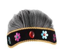 VICASKY Costume De Mamie Pour Garçon Fille Avec Perruque Accessoire De Théâtre Pour Rôle De Vieille Femme Les Performances Scéniques Et Jeux De Déguisement