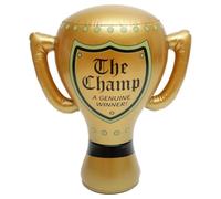 VICASKY Coupe de ballon pour enfants - Grande réplique de fête DFB - Petites figurines dorées - Trophée - Jouet gonflable doré - Idéal pour les événements sportifs - 53 cm