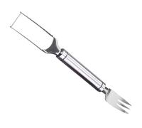 VICASKY Coupe Pastèque en Acier Inoxydable Fourchette Intégrée pour Découpe Uniforme à Domicile et Restaurants, Outil Trancheuse Portable pour Fruits d'Été