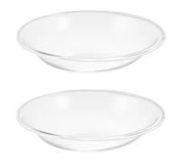 VICASKY Coupelles en Verre Transparent Lot de 2 pour Plateau Chauffe-Bougie et Diffuseur Cire, Assiettes Résistantes la Chaleur pour Aromathérapie Domestique