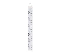 VICASKY Courbe de Croissance en Taille Suspendue pour Garçon et Filles Règle Murale en Pin et Tissu Blanc, Imperméable, Décoration Chambre Garçon et Filles et Mesure Précise de Croissance