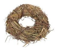 VICASKY Couronne de Paille Naturelle pour Décoration Intérieure, Anneau en Herbe Rustique, Accessoire Polyvalent pour Séances Photo Portrait Toute L'année